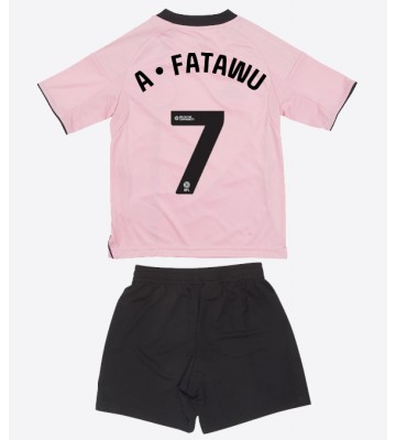 Leicester City Issahaku Fatawu #7 Alternativní dres komplet pro Děti 2025-26 Krátkým Rukávem (+ Krátké kalhoty)