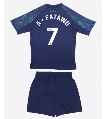 Leicester City Issahaku Fatawu #7 Venkovní dres komplet pro Děti 2025-26 Krátkým Rukávem (+ Krátké kalhoty)