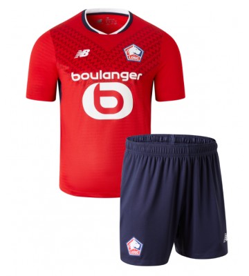 Lille OSC Domácí dres komplet pro Děti 2024-25 Krátkým Rukávem (+ Krátké kalhoty)