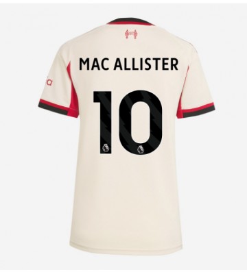 Liverpool Alexis Mac Allister #10 Venkovní Dres pro Dámy 2025-26 Krátkým Rukávem Liverpool Alexis Mac Allister #10 Venkovní Dres pro Dámy 2025-26 Krátkým Rukávem