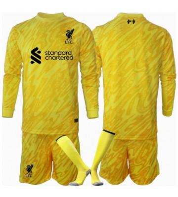 Liverpool Brankář Alternativní dres komplet pro Děti 2024-25 Dlouhým Rukávem (+ Krátké kalhoty)