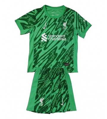 Liverpool Brankář Venkovní dres komplet pro Děti 2024-25 Krátkým Rukávem (+ Krátké kalhoty)