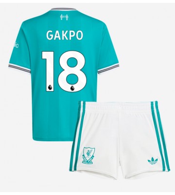 Liverpool Cody Gakpo #18 Alternativní dres komplet pro Děti 2025-26 Krátkým Rukávem (+ Krátké kalhoty)