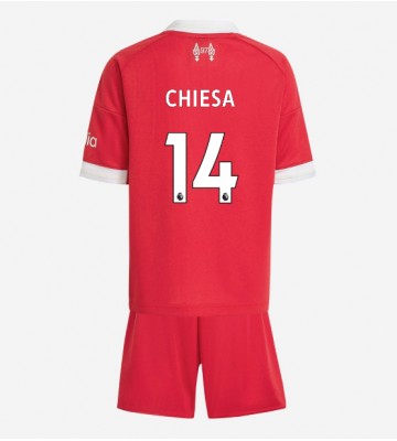 Liverpool Federico Chiesa #14 Domácí dres komplet pro Děti 2025-26 Krátkým Rukávem (+ Krátké kalhoty)
