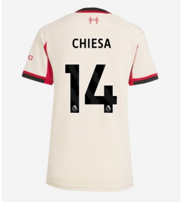 Liverpool Federico Chiesa #14 Venkovní Dres pro Dámy 2025-26 Krátkým Rukávem