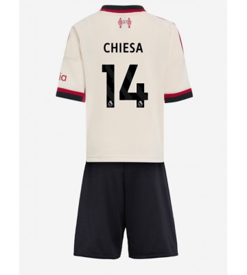Liverpool Federico Chiesa #14 Venkovní dres komplet pro Děti 2025-26 Krátkým Rukávem (+ Krátké kalhoty)