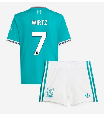 Liverpool Florian Wirtz #7 Alternativní dres komplet pro Děti 2025-26 Krátkým Rukávem (+ Krátké kalhoty)