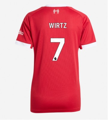 Liverpool Florian Wirtz #7 Domácí Dres pro Dámy 2025-26 Krátkým Rukávem Liverpool Florian Wirtz #7 Domácí Dres pro Dámy 2025-26 Krátkým Rukávem