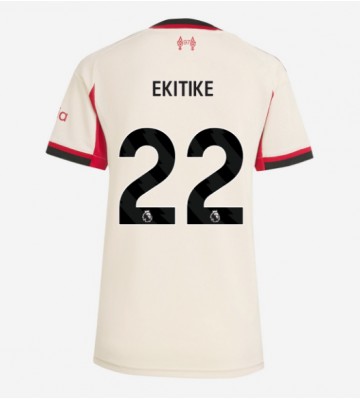Liverpool Hugo Ekitike #22 Venkovní Dres pro Dámy 2025-26 Krátkým Rukávem