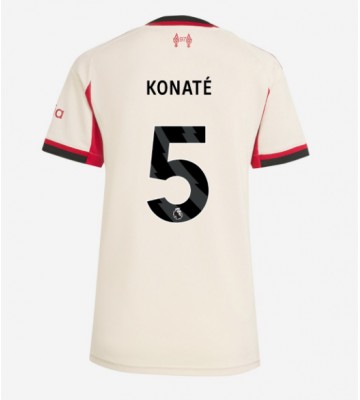 Liverpool Ibrahima Konate #5 Venkovní Dres pro Dámy 2025-26 Krátkým Rukávem