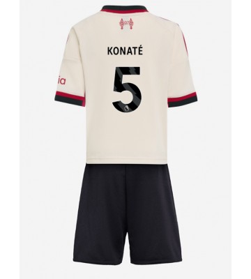 Liverpool Ibrahima Konate #5 Venkovní dres komplet pro Děti 2025-26 Krátkým Rukávem (+ Krátké kalhoty)