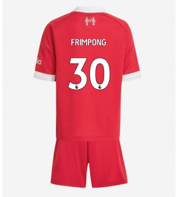 Liverpool Jeremie Frimpong #30 Domácí dres komplet pro Děti 2025-26 Krátkým Rukávem (+ Krátké kalhoty)