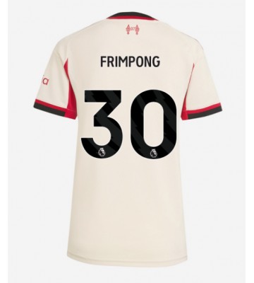 Liverpool Jeremie Frimpong #30 Venkovní Dres pro Dámy 2025-26 Krátkým Rukávem