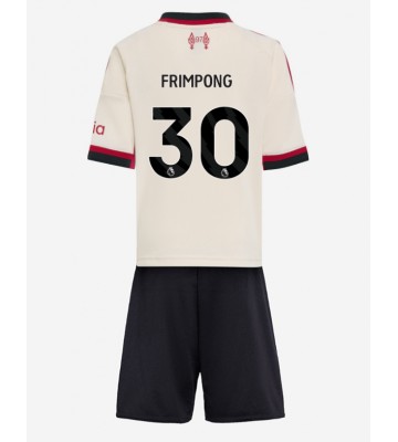 Liverpool Jeremie Frimpong #30 Venkovní dres komplet pro Děti 2025-26 Krátkým Rukávem (+ Krátké kalhoty)