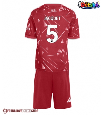 Liverpool Jeremy Jacquet #5 Domácí dres komplet pro Děti 2026-27 Krátkým Rukávem (+ Krátké kalhoty)