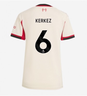 Liverpool Milos Kerkez #6 Venkovní Dres pro Dámy 2025-26 Krátkým Rukávem