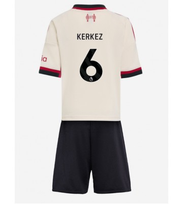 Liverpool Milos Kerkez #6 Venkovní dres komplet pro Děti 2025-26 Krátkým Rukávem (+ Krátké kalhoty)