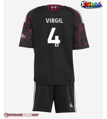 Liverpool Virgil van Dijk #4 Alternativní dres komplet pro Děti 2026-27 Krátkým Rukávem (+ Krátké kalhoty)