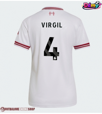 Liverpool Virgil van Dijk #4 Venkovní Dres pro Dámy 2026-27 Krátkým Rukávem