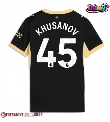 Manchester City Abdukodir Khusanov #45 Venkovní Dres pro Dámy 2026-27 Krátkým Rukávem