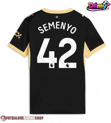 Manchester City Antoine Semenyo #42 Venkovní Dres pro Dámy 2026-27 Krátkým Rukávem