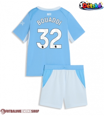 Manchester City Ayyoub Bouaddi #32 Domácí dres komplet pro Děti 2026-27 Krátkým Rukávem (+ Krátké kalhoty)