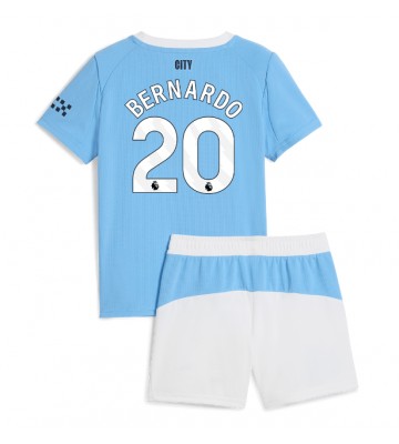 Manchester City Bernardo Silva #20 Domácí dres komplet pro Děti 2025-26 Krátkým Rukávem (+ Krátké kalhoty)