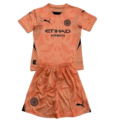 Manchester City Brankář Venkovní dres komplet pro Děti 2024-25 Krátkým Rukávem (+ Krátké kalhoty)
