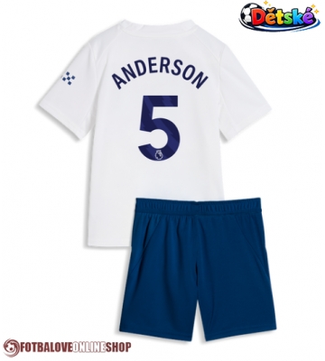 Manchester City Elliot Anderson #5 Alternativní dres komplet pro Děti 2026-27 Krátkým Rukávem (+ Krátké kalhoty)