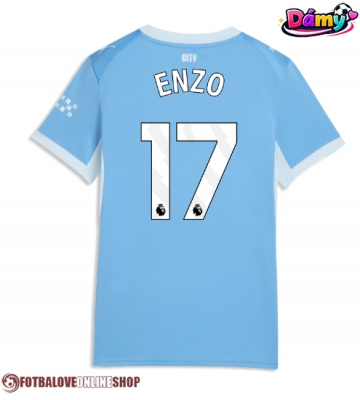 Manchester City Enzo Fernandez #17 Domácí Dres pro Dámy 2026-27 Krátkým Rukávem