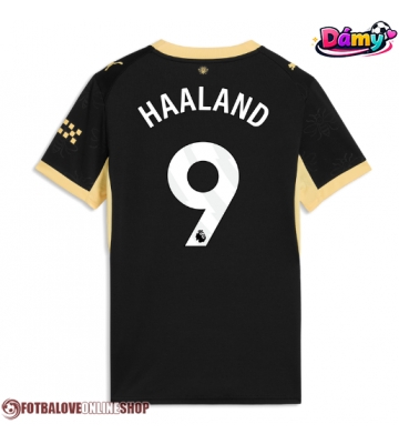Manchester City Erling Haaland #9 Venkovní Dres pro Dámy 2026-27 Krátkým Rukávem