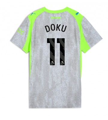 Manchester City Jeremy Doku #11 Alternativní Dres pro Dámy 2025-26 Krátkým Rukávem