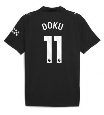 Manchester City Jeremy Doku #11 Venkovní Dres 2025-26 Krátkým Rukávem