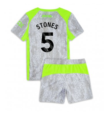 Manchester City John Stones #5 Alternativní dres komplet pro Děti 2025-26 Krátkým Rukávem (+ Krátké kalhoty)