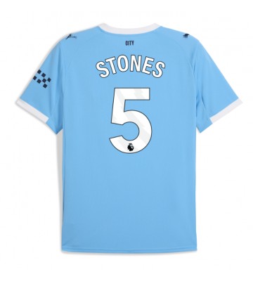 Manchester City John Stones #5 Domácí Dres 2025-26 Krátkým Rukávem