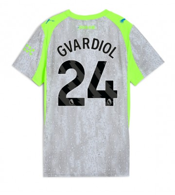 Manchester City Josko Gvardiol #24 Alternativní Dres pro Dámy 2025-26 Krátkým Rukávem