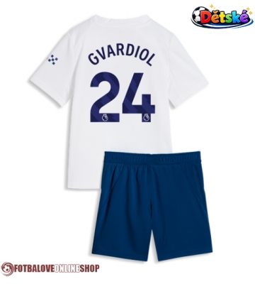 Manchester City Josko Gvardiol #24 Alternativní dres komplet pro Děti 2026-27 Krátkým Rukávem (+ Krátké kalhoty)