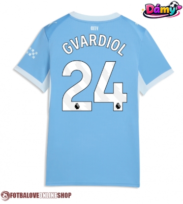 Manchester City Josko Gvardiol #24 Domácí Dres pro Dámy 2026-27 Krátkým Rukávem