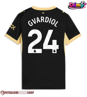 Manchester City Josko Gvardiol #24 Venkovní Dres pro Dámy 2026-27 Krátkým Rukávem
