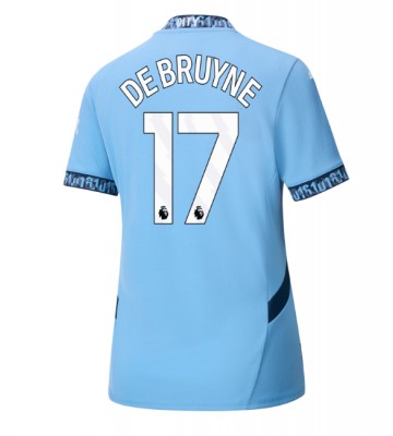 Manchester City Kevin De Bruyne #17 Domácí Dres pro Dámy 2024-25 Krátkým Rukávem