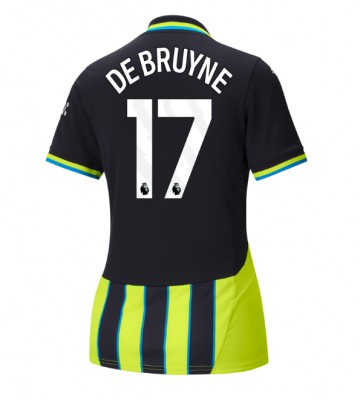 Manchester City Kevin De Bruyne #17 Venkovní Dres pro Dámy 2024-25 Krátkým Rukávem