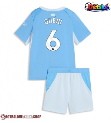 Manchester City Marc Guehi #6 Domácí dres komplet pro Děti 2026-27 Krátkým Rukávem (+ Krátké kalhoty)