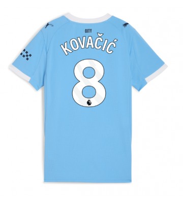 Manchester City Mateo Kovacic #8 Domácí Dres pro Dámy 2025-26 Krátkým Rukávem