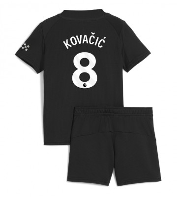 Manchester City Mateo Kovacic #8 Venkovní dres komplet pro Děti 2025-26 Krátkým Rukávem (+ Krátké kalhoty)