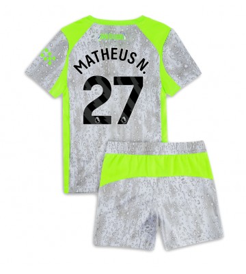 Manchester City Matheus Nunes #27 Alternativní dres komplet pro Děti 2025-26 Krátkým Rukávem (+ Krátké kalhoty)