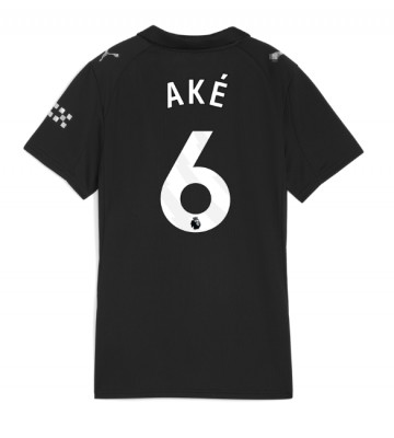 Manchester City Nathan Ake #6 Venkovní Dres pro Dámy 2025-26 Krátkým Rukávem