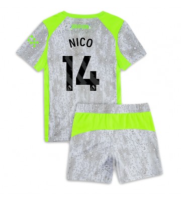 Manchester City Nico Gonzalez #14 Alternativní dres komplet pro Děti 2025-26 Krátkým Rukávem (+ Krátké kalhoty)