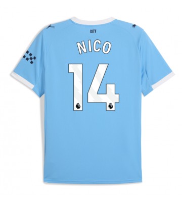 Manchester City Nico Gonzalez #14 Domácí Dres 2025-26 Krátkým Rukávem
