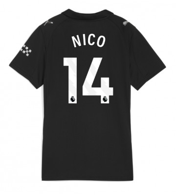 Manchester City Nico Gonzalez #14 Venkovní Dres pro Dámy 2025-26 Krátkým Rukávem