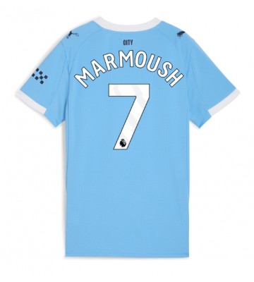 Manchester City Omar Marmoush #7 Domácí Dres pro Dámy 2025-26 Krátkým Rukávem